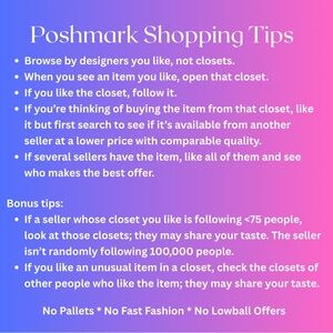 Poshmark Shopping Tips Poster